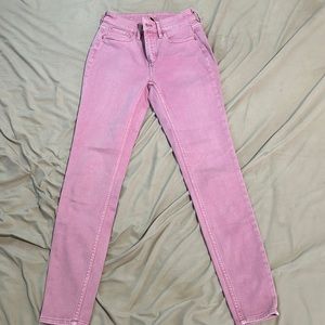 Pink LOFT Jeans.New, barely worn. Skinny ankle fit